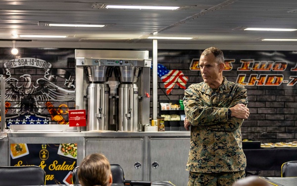 Gen. Francis L. Donovan, Commander, U.S. Southern Command, Visits USS Iwo Jima