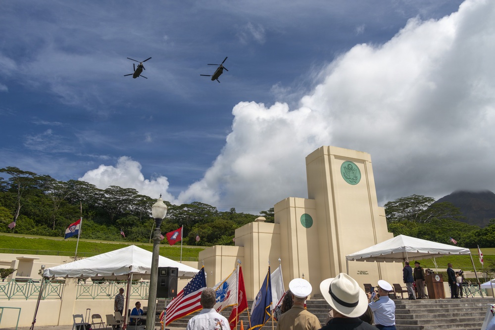 Service members attend Memorial Day ceremony at Hawaii State Veterans Cemetery