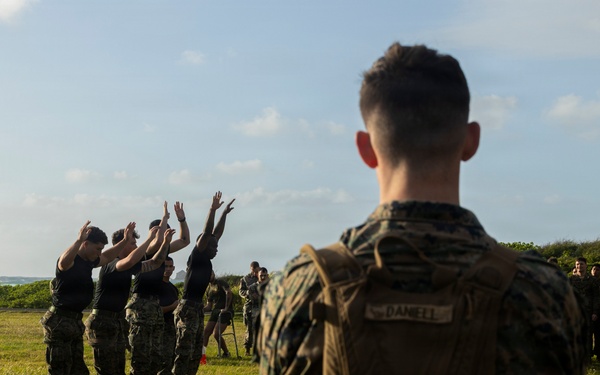 Combat Conditioning: 1st Low Altitude Air Defense Battalion Conducts MCMAP PT at MCBH