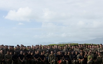 Combat Conditioning: 1st Low Altitude Air Defense Battalion Conducts MCMAP PT at MCBH