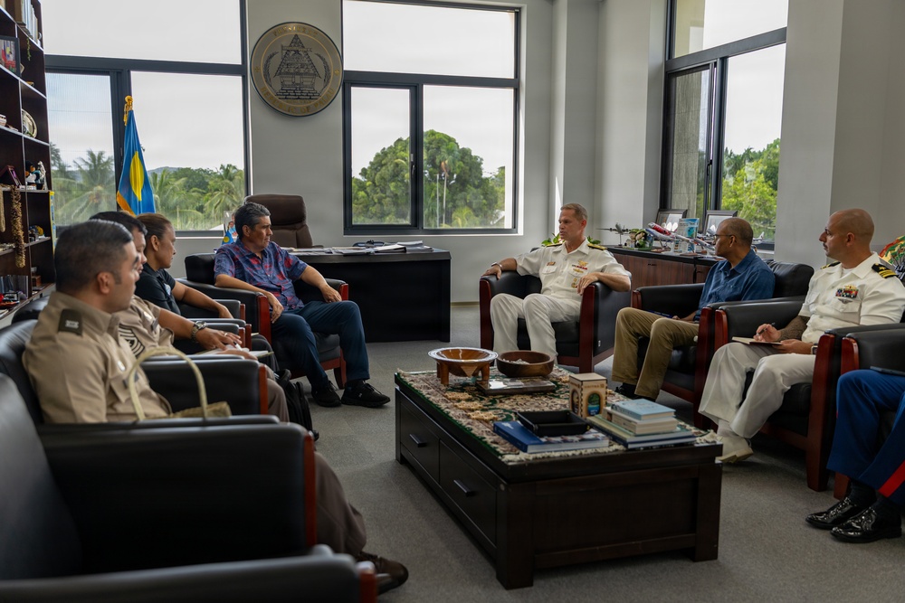 JTF-M Meets with Palau President, NSC
