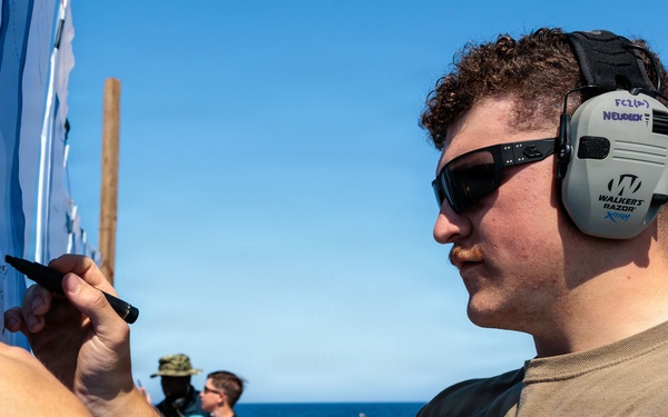 Small Arms Qualification aboard USS Gonzalez (DDG 66)