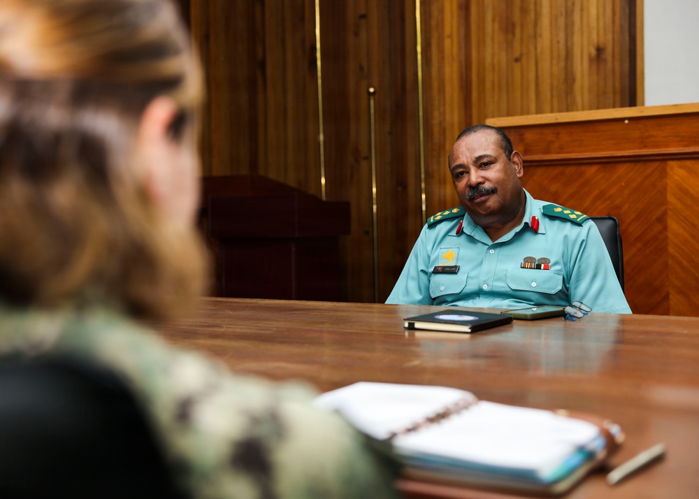 DPAA leadership meet with PNGDF Deputy Chief