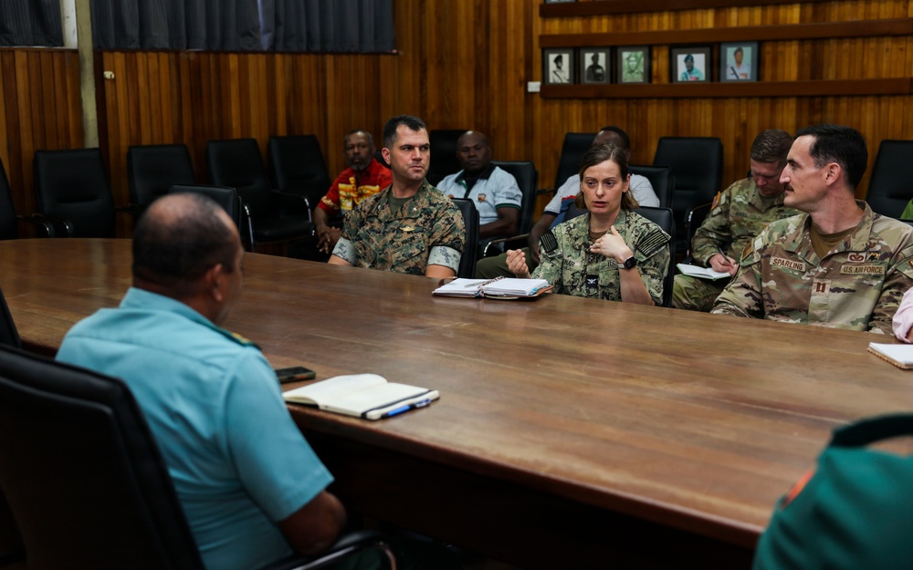 DPAA leadership meet with PNGDF Deputy Chief