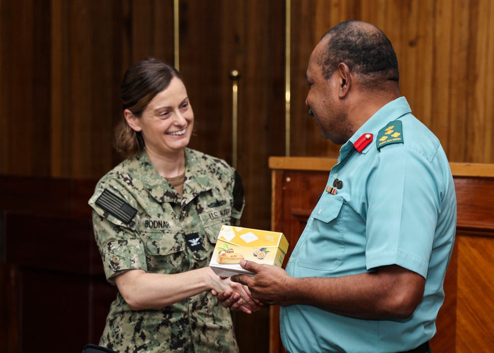 DPAA leadership meet with PNGDF Deputy Chief