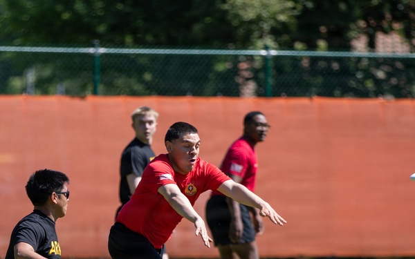 Dragoon Week: 2nd Cavalry Regiment Soldiers compete in ultimate Frisbee during Dragoon Week