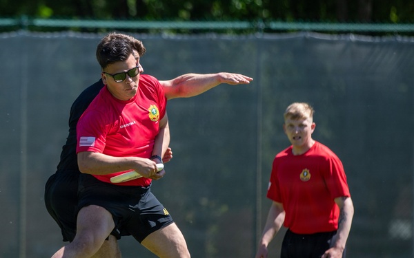 Dragoon Week: 2nd Cavalry Regiment Soldiers compete in ultimate Frisbee during Dragoon Week