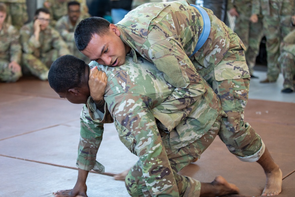 Dragoon Week: 2nd Cavalry Regiment Soldiers compete in combative preliminaries during Dragoon Week