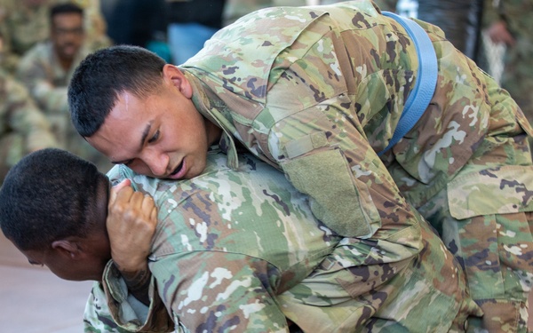 Dragoon Week: 2nd Cavalry Regiment Soldiers compete in combative preliminaries during Dragoon Week