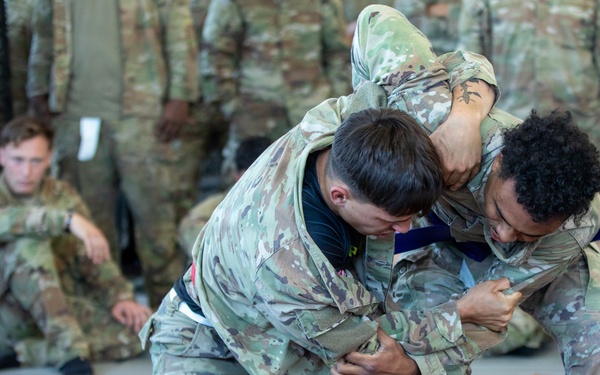 Dragoon Week: 2nd Cavalry Regiment Soldiers compete in combative preliminaries during Dragoon Week