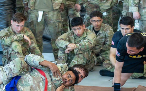 Dragoon Week: 2nd Cavalry Regiment Soldiers compete in combative preliminaries during Dragoon Week