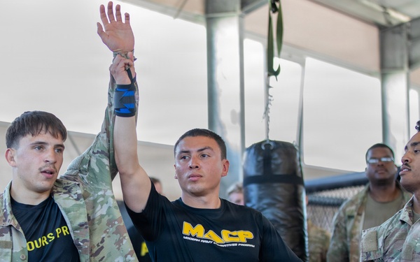 Dragoon Week: 2nd Cavalry Regiment Soldiers compete in combative preliminaries during Dragoon Week