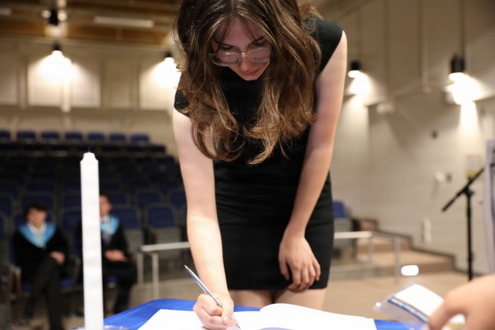 ZMHS senior reflects on year as NHS president, welcomes new members