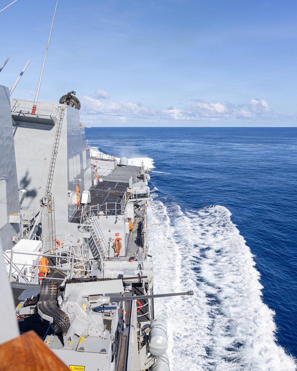 USS Mustin conducts ship handling training