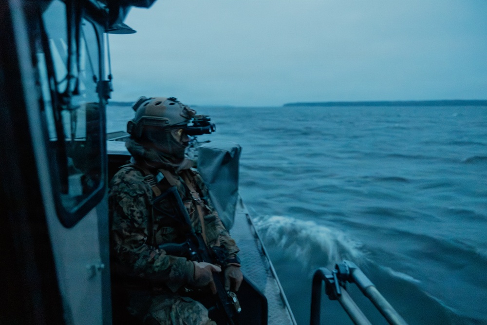 U.S. Recon Marines showcase lethality, expertise with amphibious insertion during training exercise in Finland