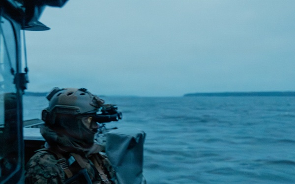U.S. Recon Marines showcase lethality, expertise with amphibious insertion during training exercise in Finland