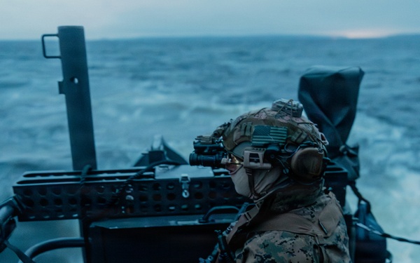 U.S. Recon Marines showcase lethality, expertise with amphibious insertion during training exercise in Finland
