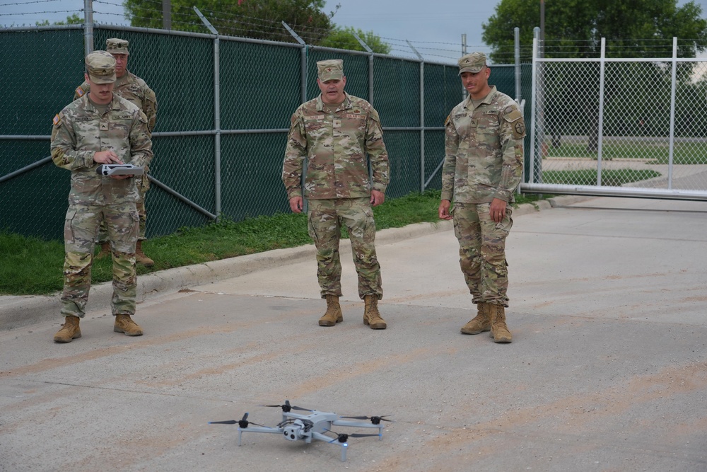 The 315th Engineer Battalion demonstrates Skydio X10D drone