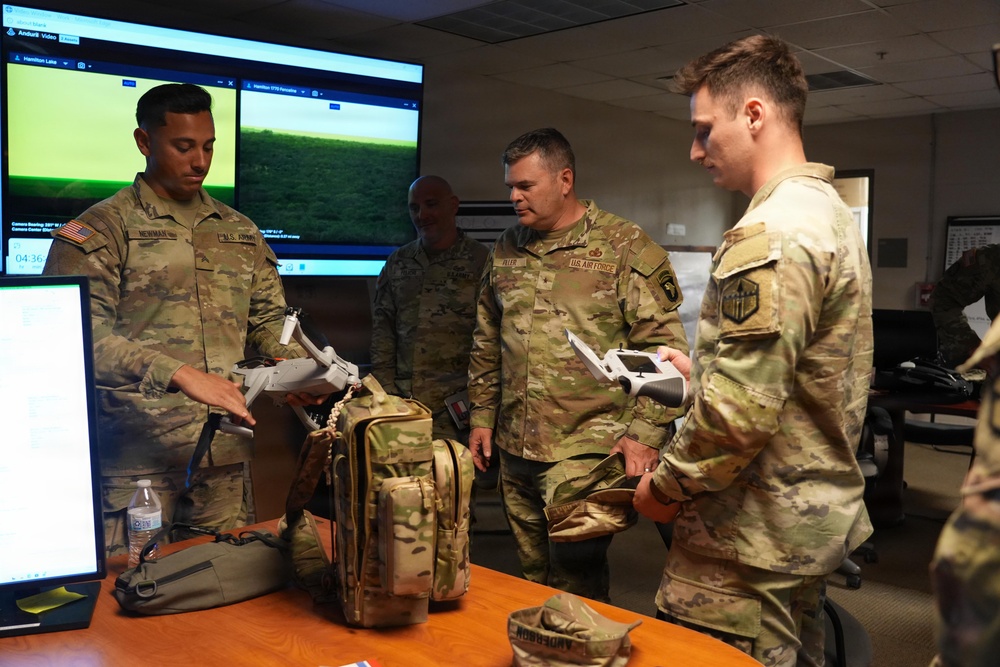 The 315th Engineer Battalion demonstrates Skydio X10D drone