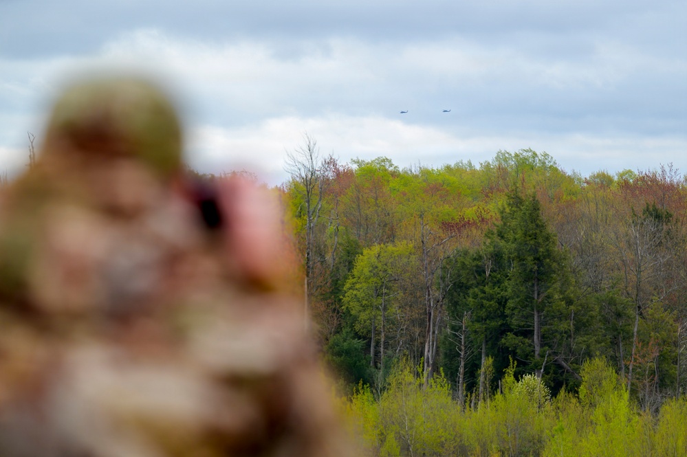 HH-60 Pave Hawks Fly Over Fort Drum During Exercise