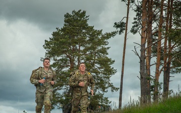 Four nations participate in the 18.6-mile Norwegian Foot March in Lithuania