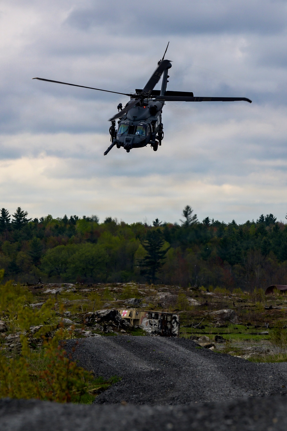 HH-60 Pave Hawk Takes Off at Fort Drum