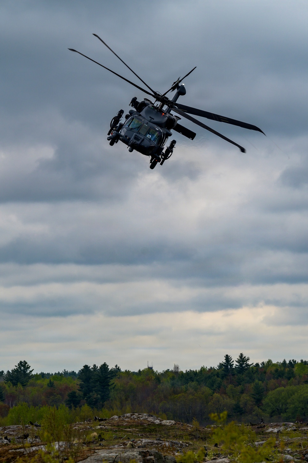 HH-60 Pave Hawk Takes Off at Fort Drum