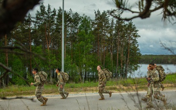 1st Cavalry Division Soldiers earn Norwegian Foot March badge during multinational event in Lithuania