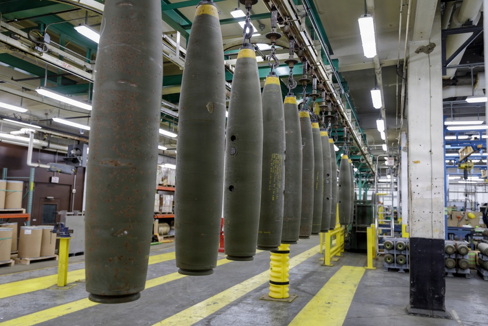Mark 82 bombs on the Assembly Line