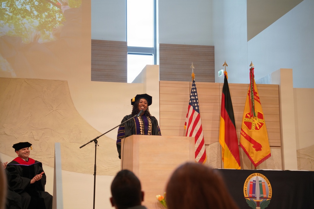 Student speaker Master Sgt. Krystal Simpson