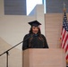 Barbara Young holding a speech