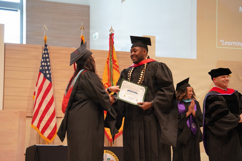 Randall Fielding earning his Master of Science in cyber security