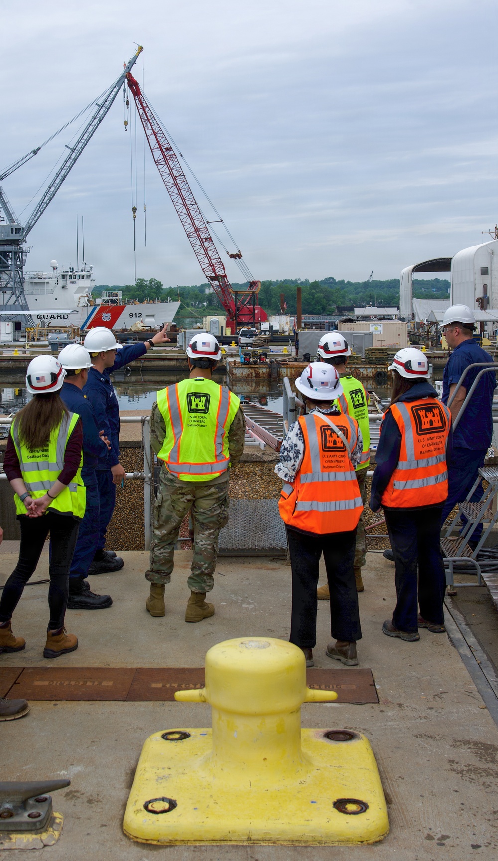 USACE Baltimore District and USCG Yard Leaders Tour Facilities as Waterfront Optimization Solicitation Launches