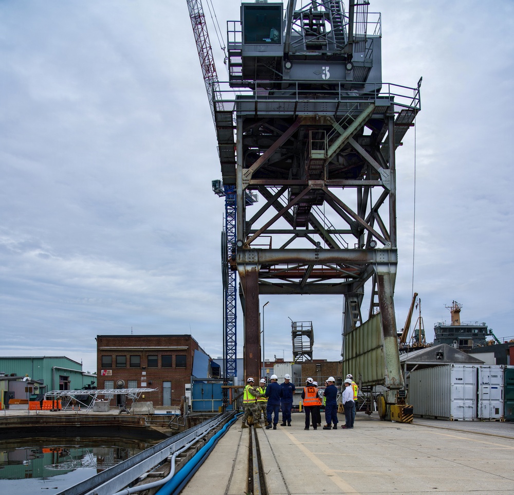 USACE Baltimore District and USCG Yard Leaders Tour Facilities as Waterfront Optimization Solicitation Launches