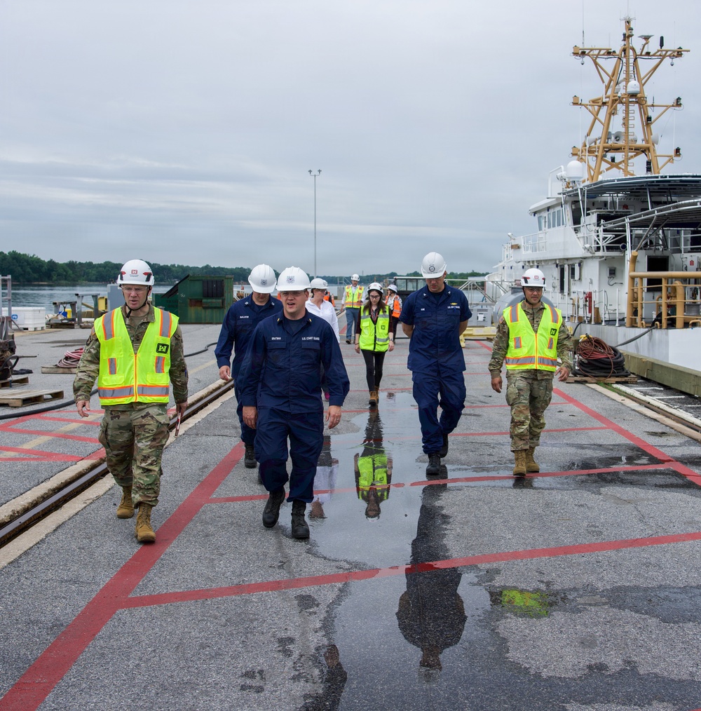 USACE Baltimore District and USCG Yard Leaders Tour Facilities as Waterfront Optimization Solicitation Launches