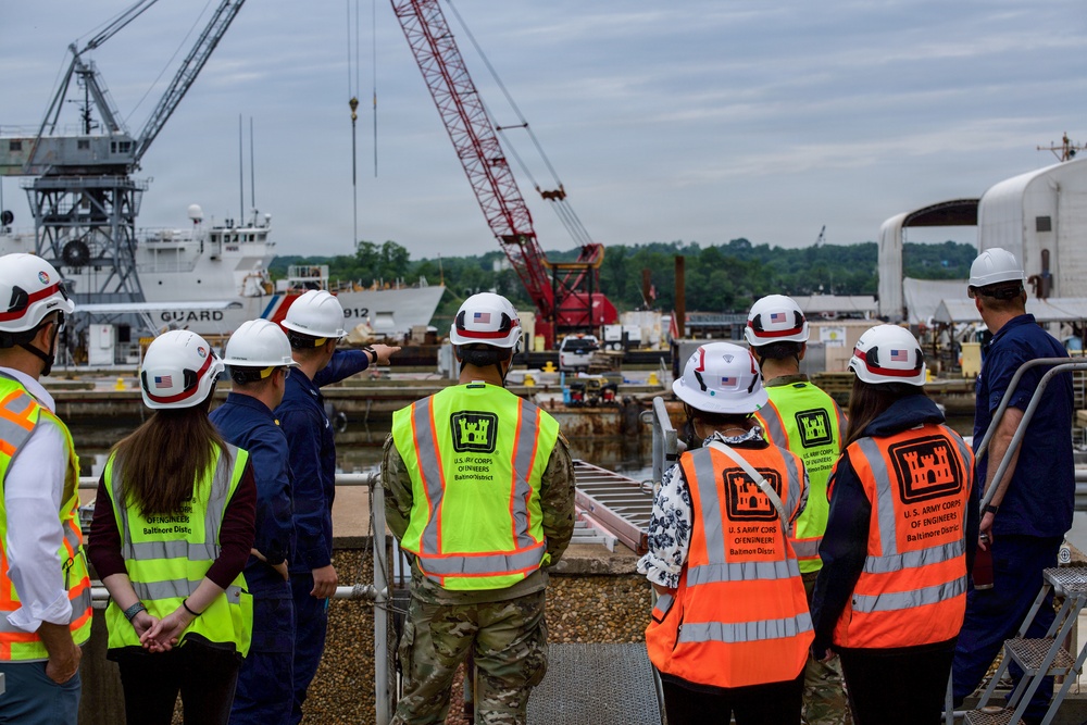 USACE Baltimore District and USCG Yard Leaders Tour Facilities as Waterfront Optimization Solicitation Launches