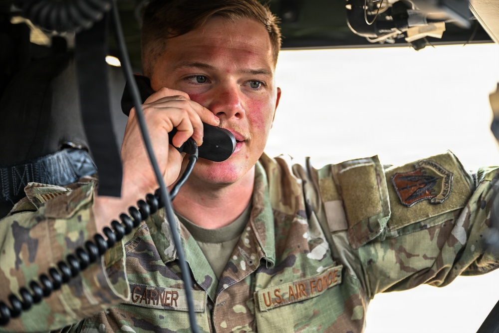 U.S. Central Command Airmen conduct communication checks