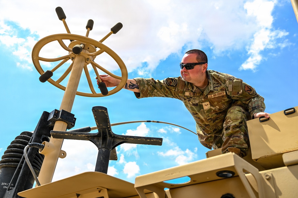 U.S. Central Command Airmen conduct communication checks