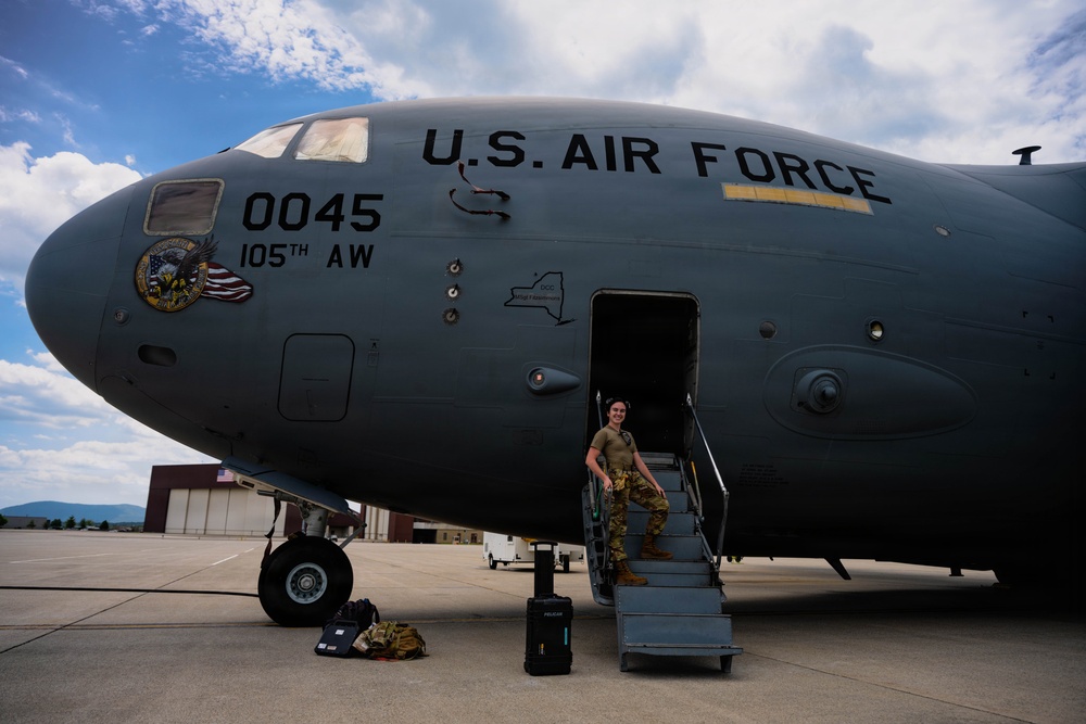 Take-off at the 105th