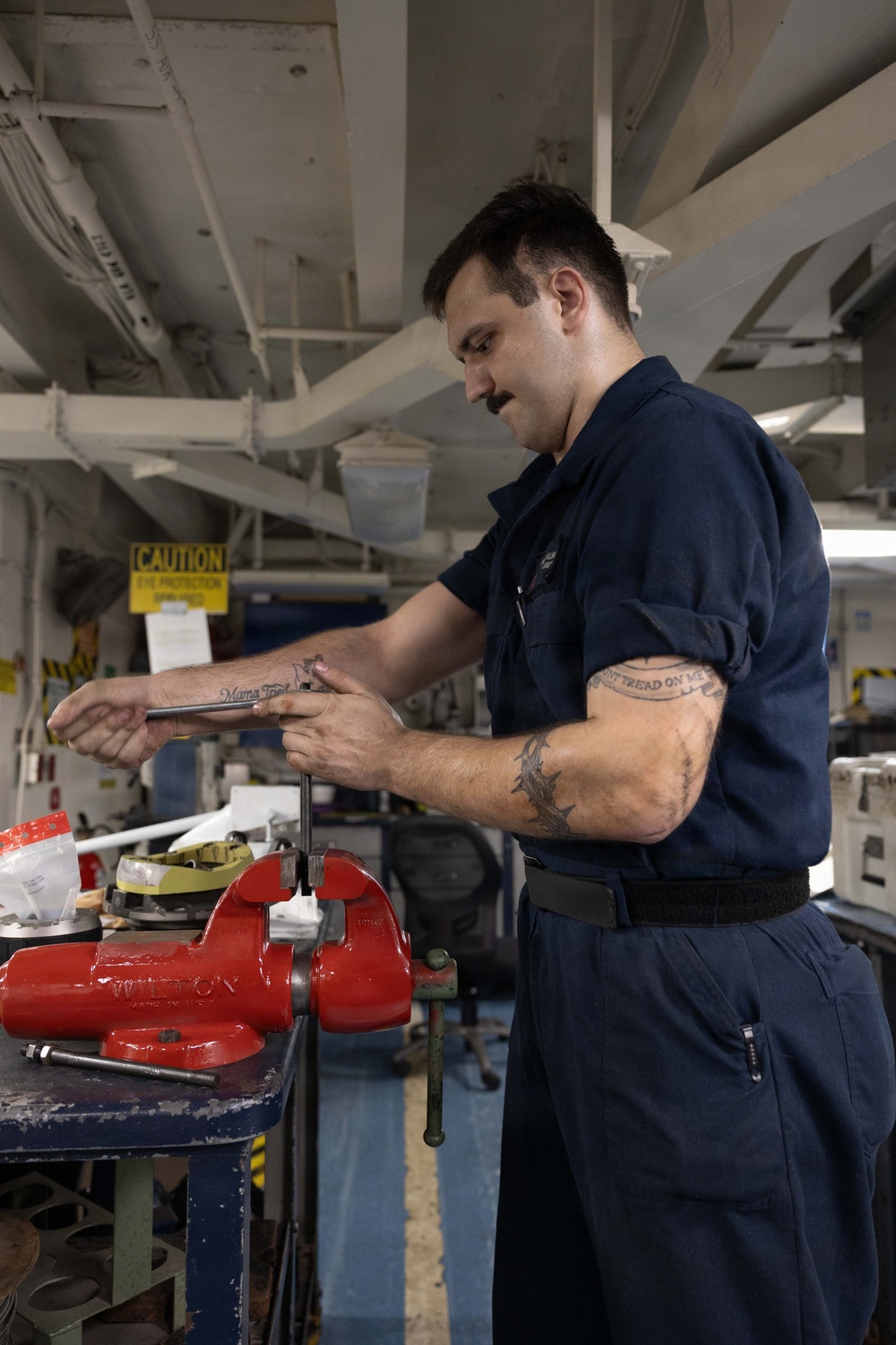 George H.W. Bush Conducts Maintenance