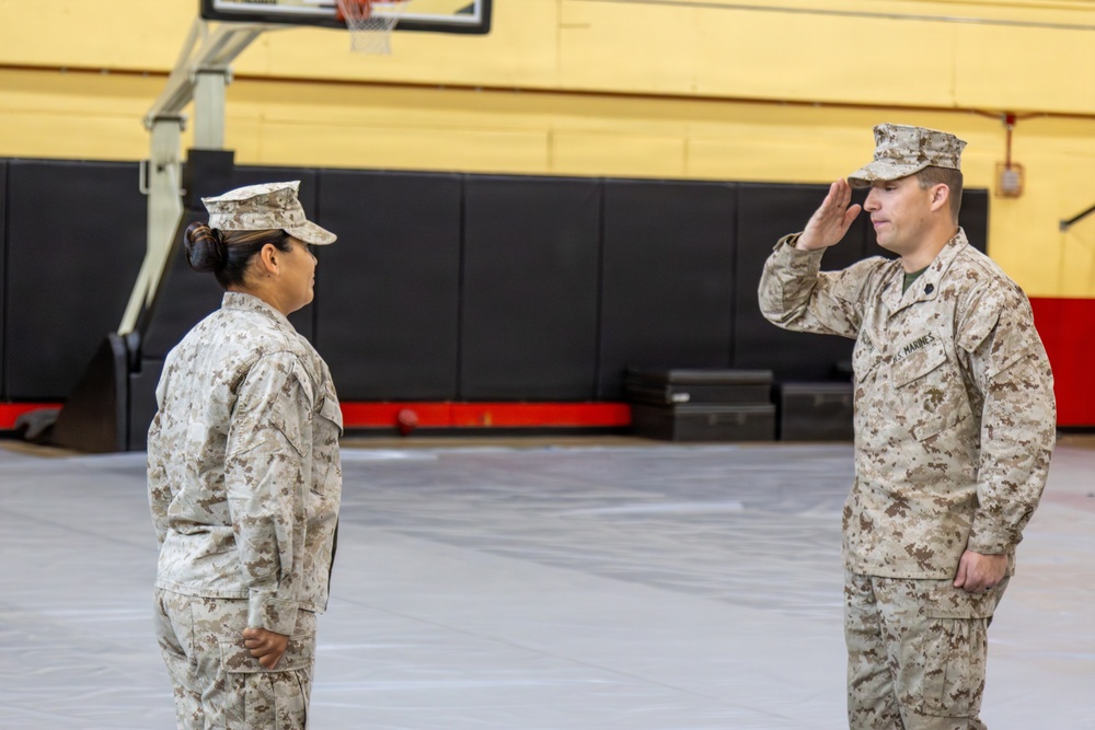 MCLB change-of-command ceremony