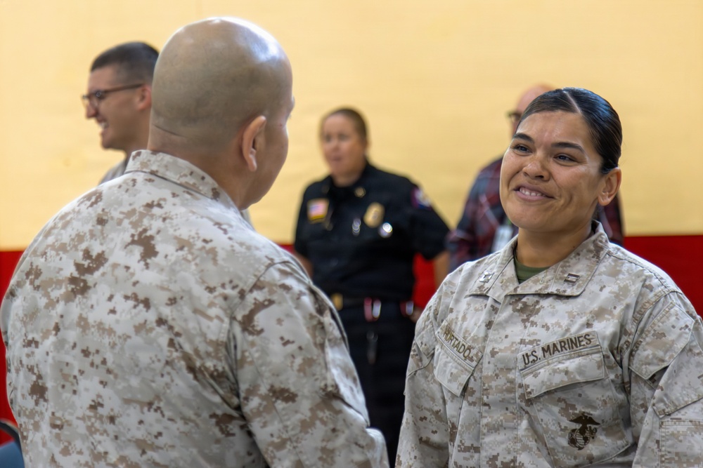 MCLB change-of-command ceremony