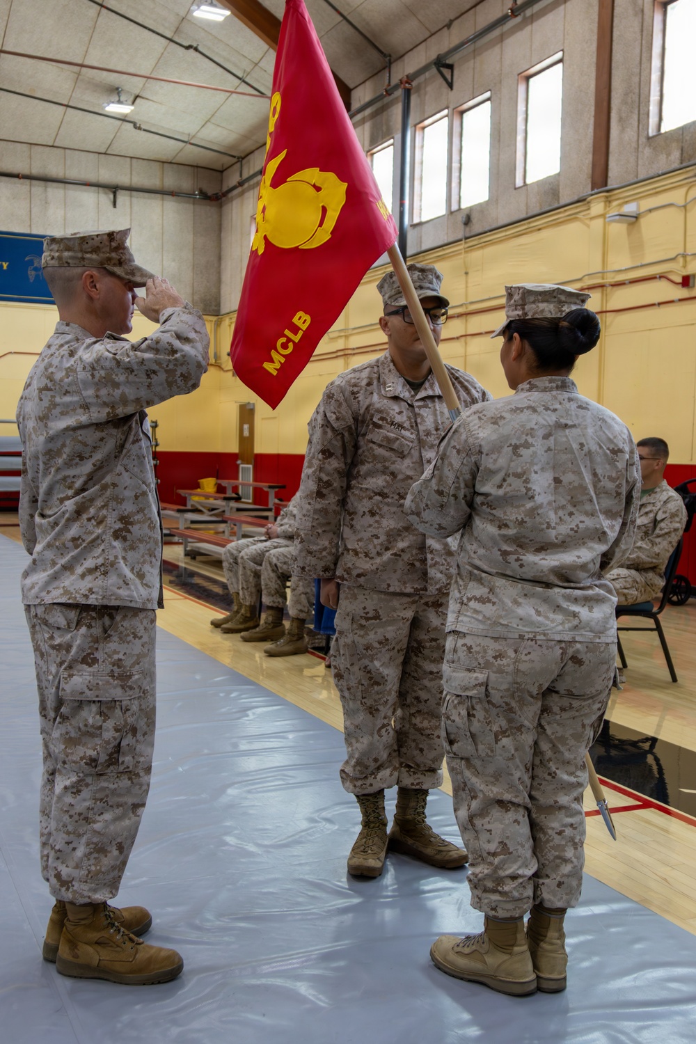 MCLB change-of-command ceremony
