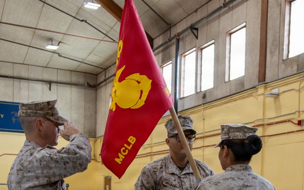 MCLB change-of-command ceremony