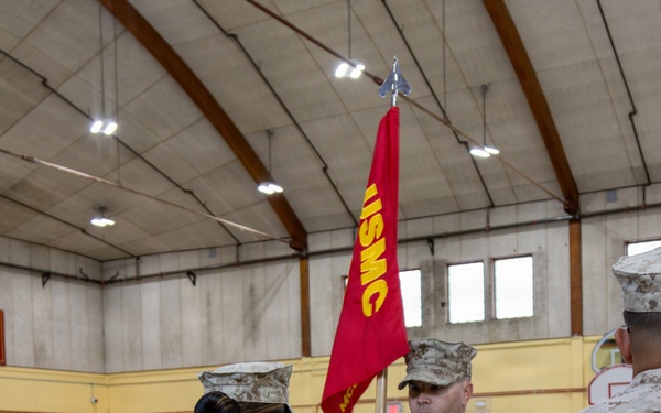 MCLB change-of-command ceremony
