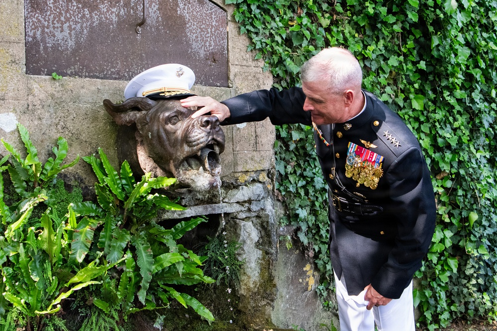 The 38th Assistant Commandant of the Marine Corps participates in the annual Belleau Wood Memorial Ceremony.