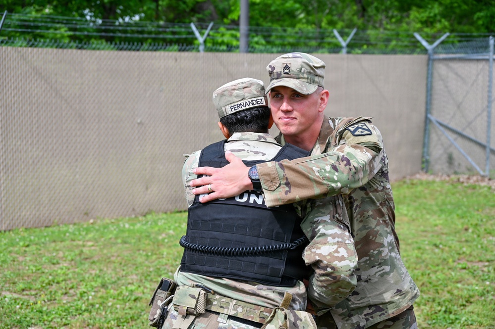 Kennel master relinquishes responsibility of 67th MP Detachment (MWD)