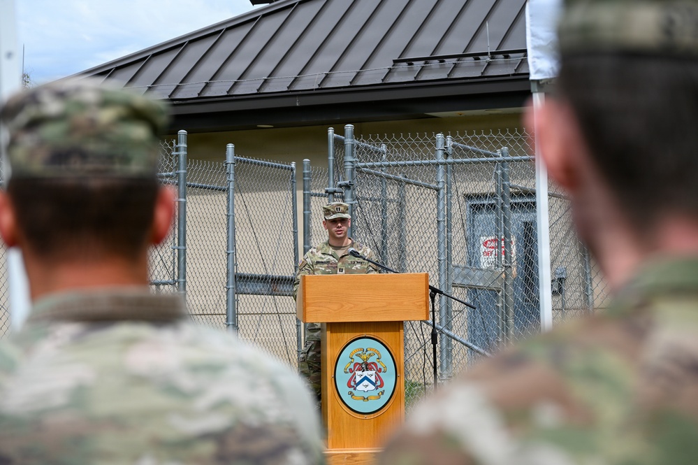 Kennel master relinquishes responsibility of 67th MP Detachment (MWD)