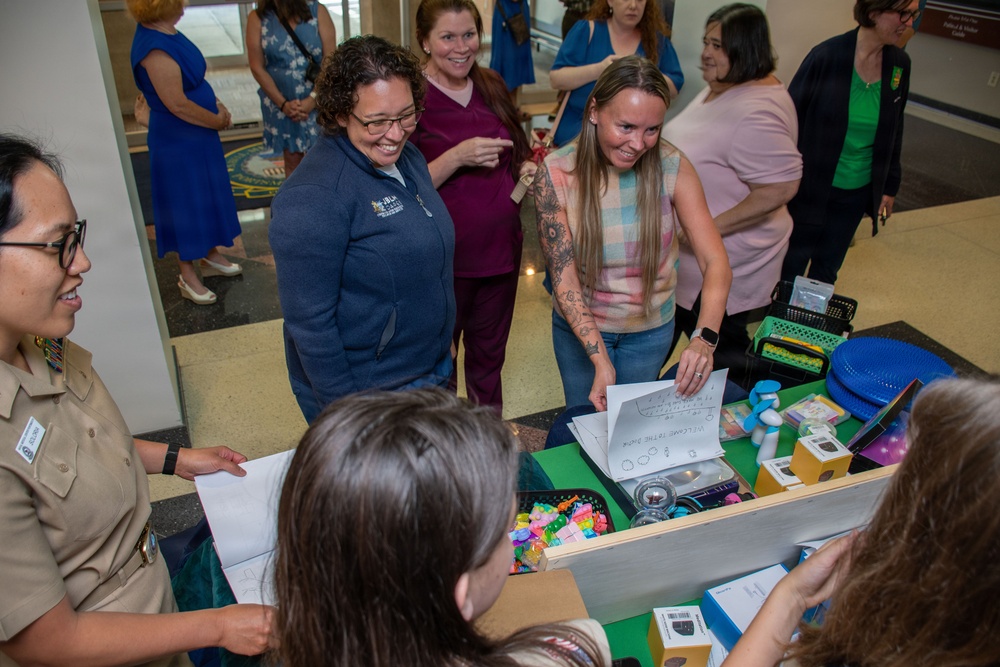 Girl Scout Troop 29 make a big difference at Naval Medical Center Portsmouth Neurodevelopmental Pediatrics Clinic