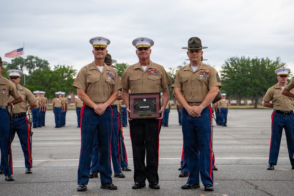 The 38th Assistant Commandant of the Marine Corps conducts a site visit on Marine Corps Recruit Depot Parris Island.